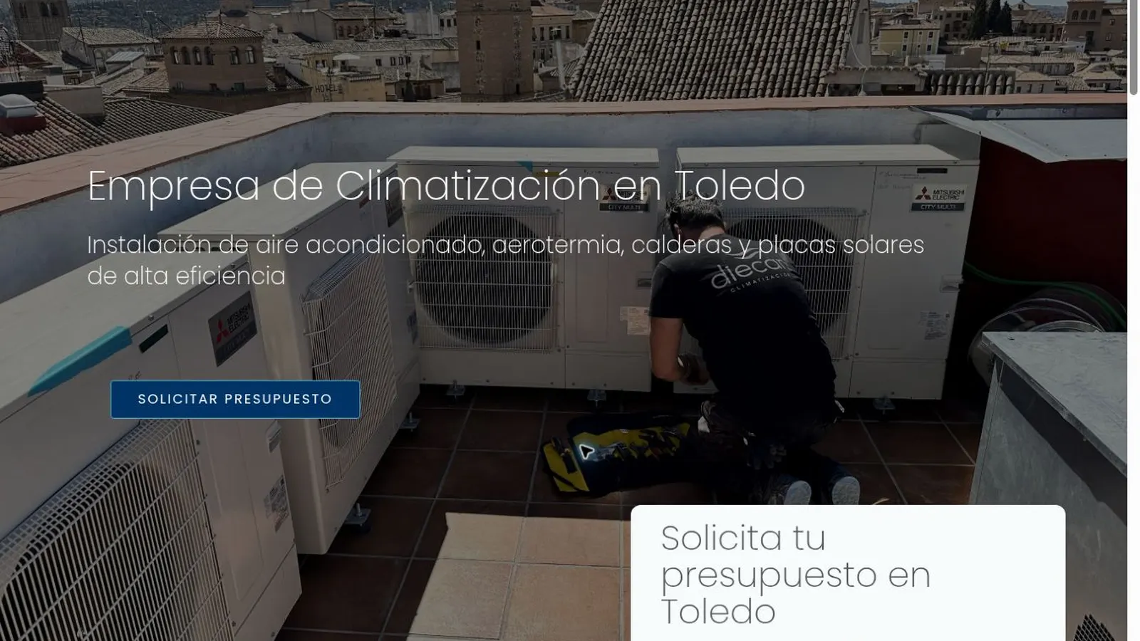 Diecan Climatización — imagen 2 del proyecto realizado por A10web