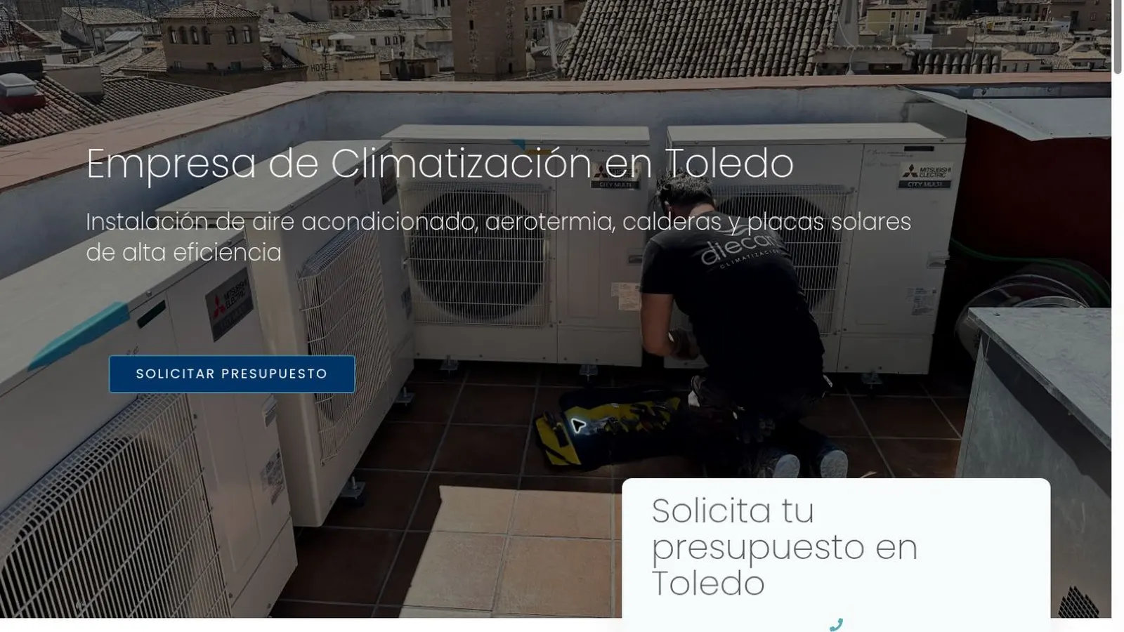Diecan Climatización — imagen 6 del proyecto realizado por A10web