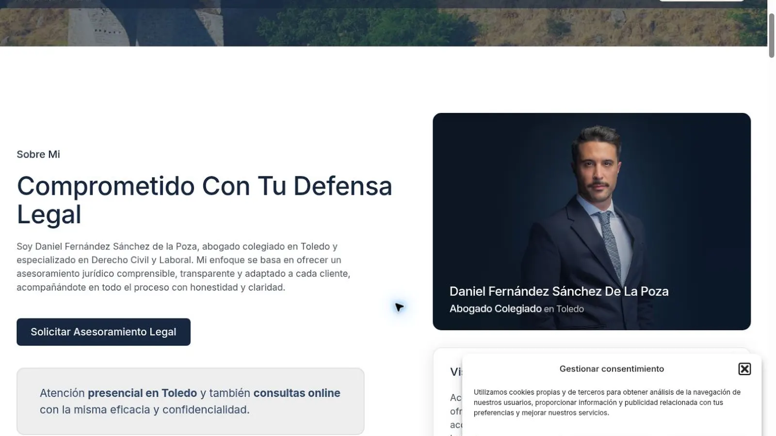 H&V Asesoría Jurídica — imagen 1 del proyecto realizado por A10web