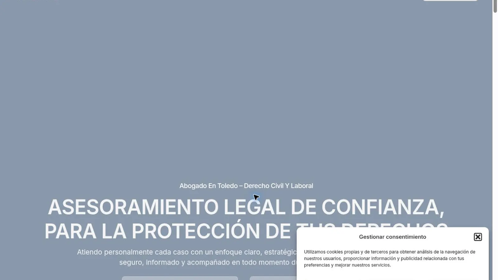 H&V Asesoría Jurídica — imagen 4 del proyecto realizado por A10web