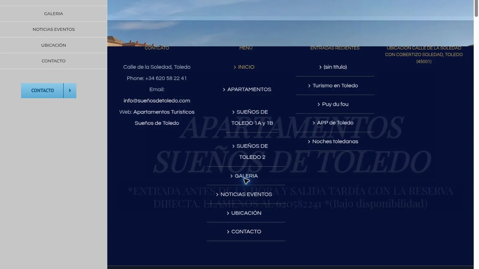 Sueños de Toledo — imagen 6 del proyecto realizado por A10web