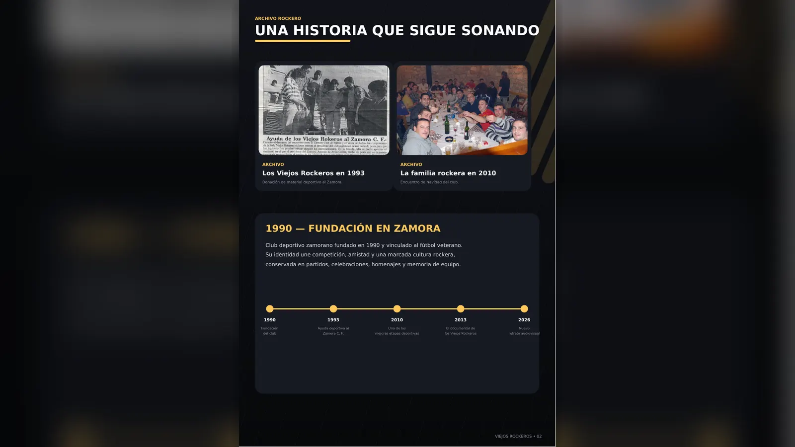 Viejos Rockeros de Zamora — imagen 2 del proyecto realizado por A10web