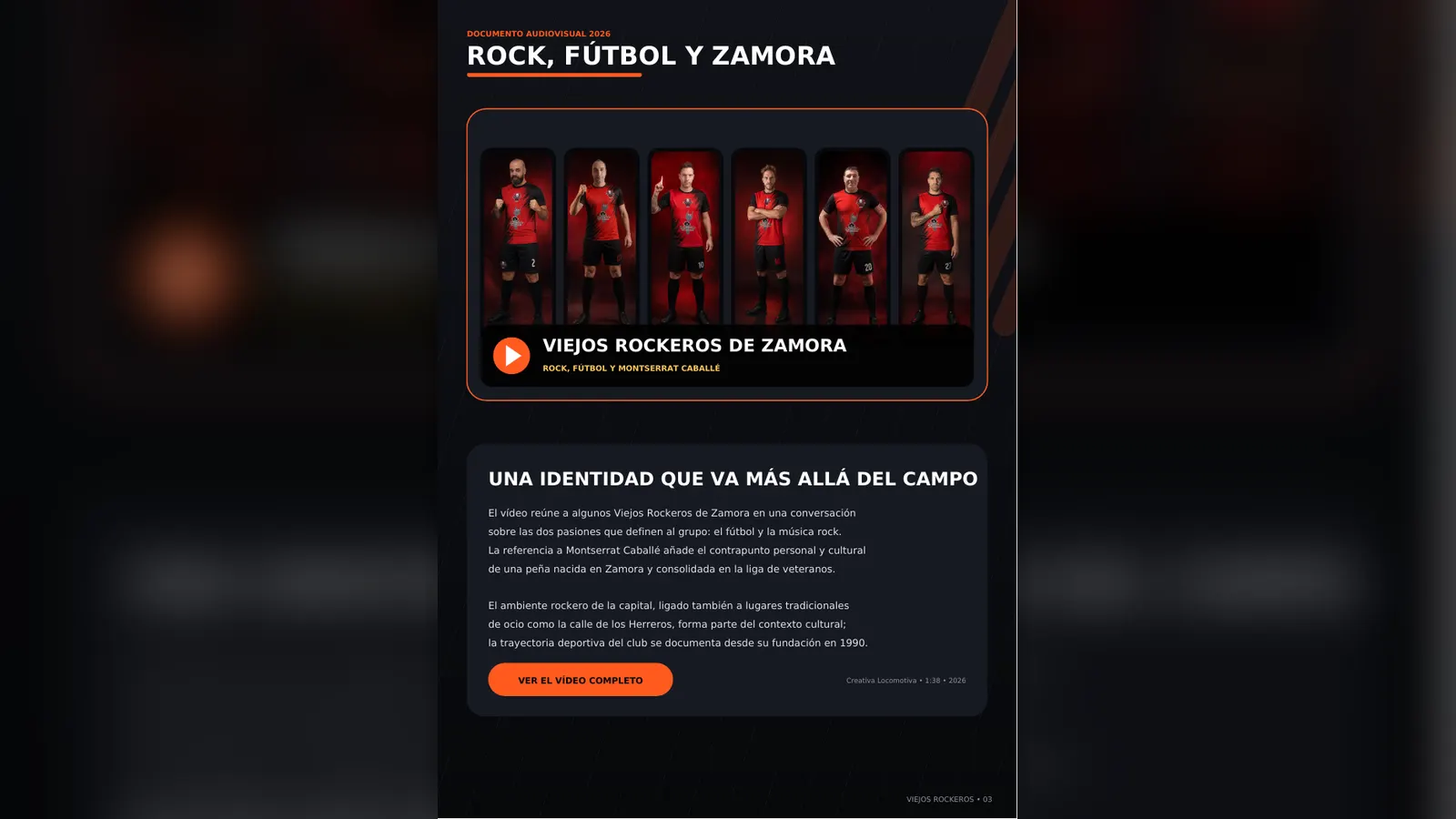 Viejos Rockeros de Zamora — imagen 3 del proyecto realizado por A10web
