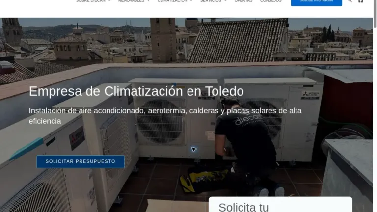 Diecan Climatización · proyecto web A10WEB